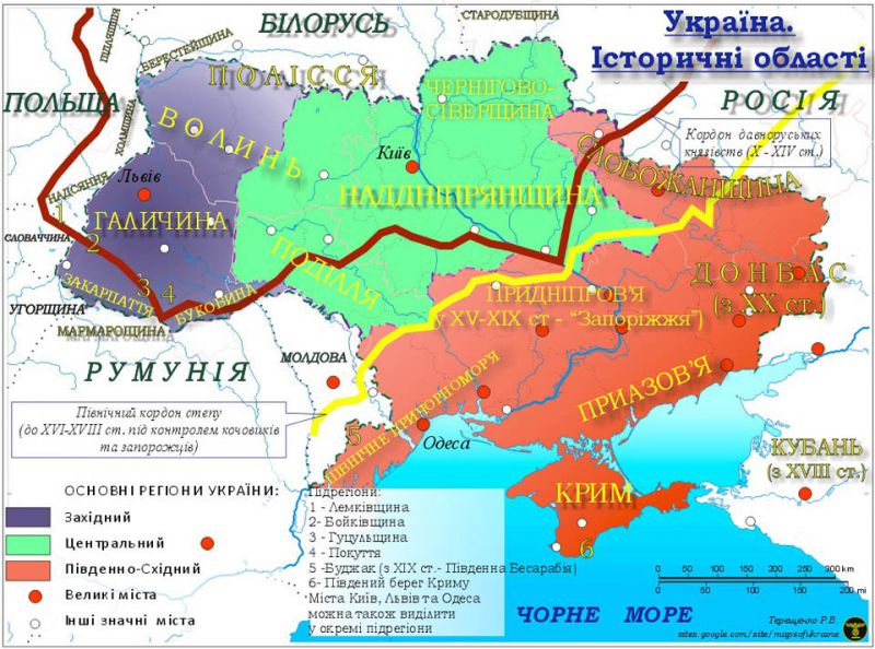 Карта украины по языковому признаку