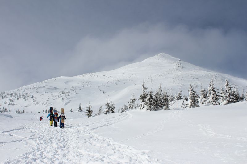 Гора Петрос зимой
