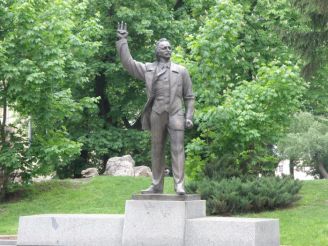 Monument to Viacheslav Chornovil in Lviv
