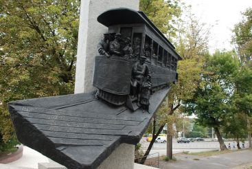 Monument to the first tram, Kyiv