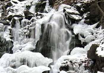 Drahobrat Waterfall