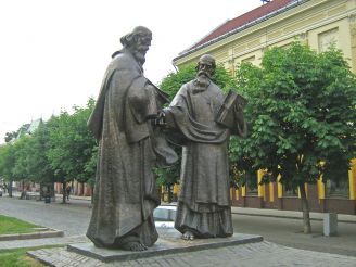 Monument to Saints Cyril and Methodius, Mukacheve