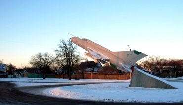 Памятник самолету МиГ-21СМ, Миргород