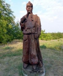 Казацкий камень и фигура казака, Великая Багачка