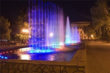 The fountain on the square Rudnev