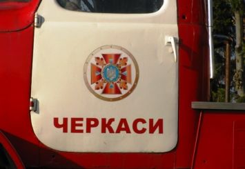 Monument fire truck, Cherkassy