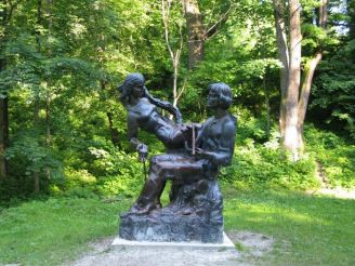 Sculpture "Nymph and Lukasz"